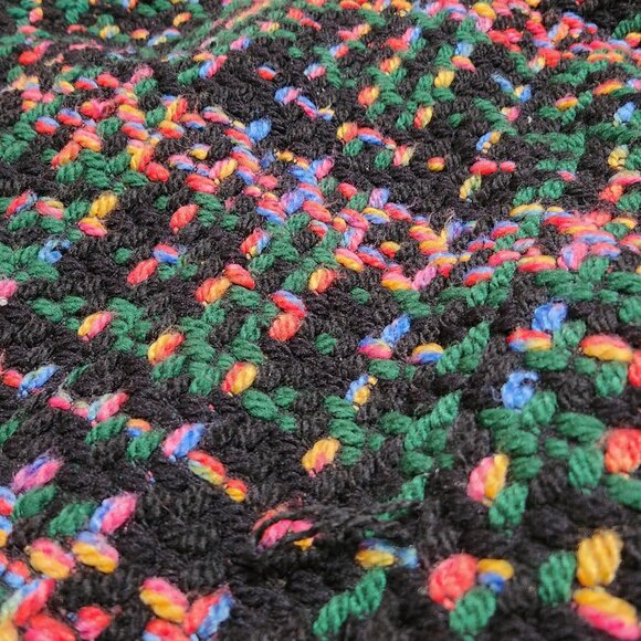 Eye-catching multicolor winter coat - Picture 4 of 4